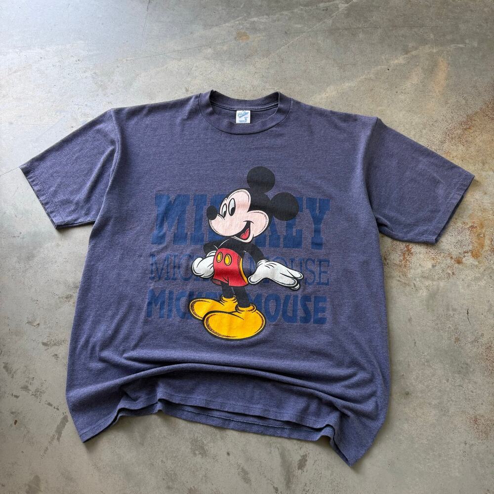 Vintage 90’s Disney Mickey Mouse Velva Sheen Retro Graphic T-shirt Size XL